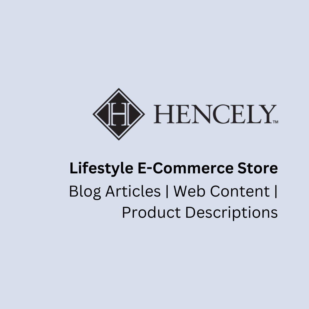 Hencely Portfolio Header