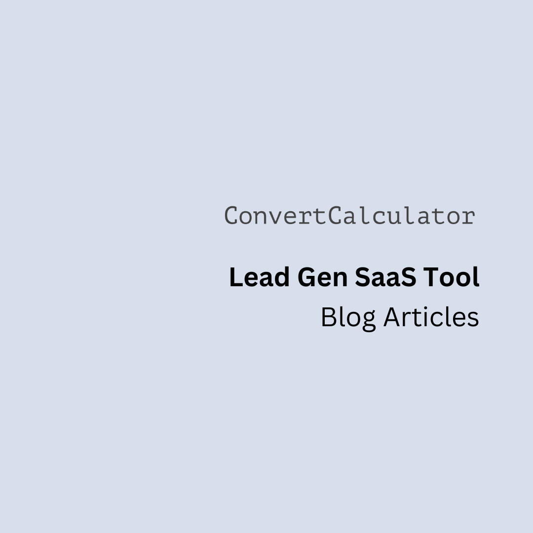 ConvertCalculator Portfolio Header